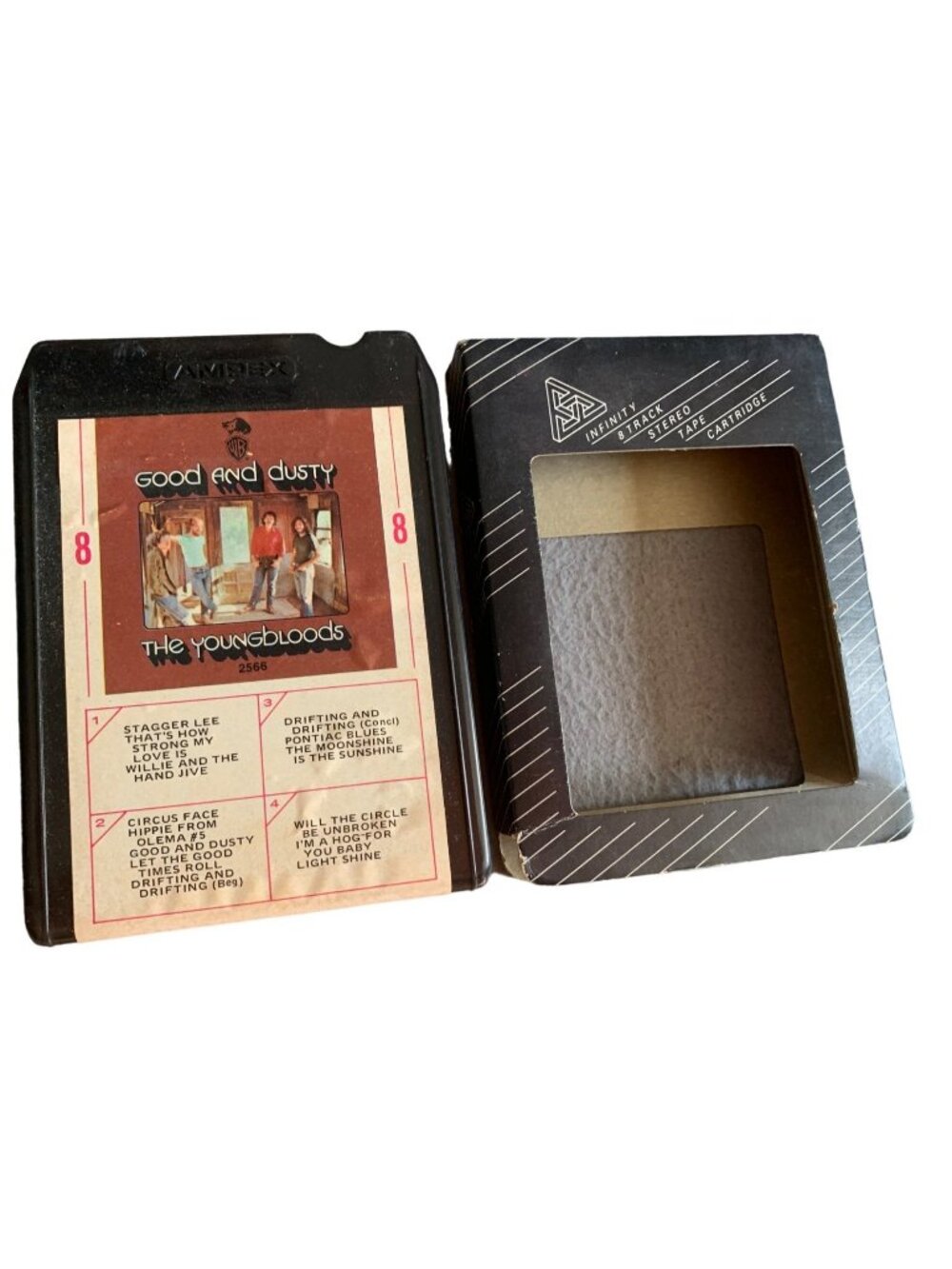 The Youngbloods "Good and Dusty" 8-Track Tape Sleeve Vintage